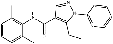 957501-60-9 N-(2,6-dimethylphenyl)-5-ethyl-1-(2-pyridinyl)-1H-pyrazole-4-carboxamide