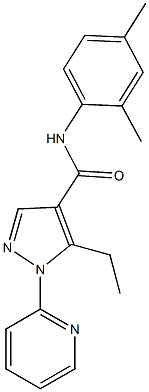 957501-72-3 N-(2,4-dimethylphenyl)-5-ethyl-1-(2-pyridinyl)-1H-pyrazole-4-carboxamide