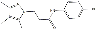 N-(4-bromophenyl)-3-(3,4,5-trimethyl-1H-pyrazol-1-yl)propanamide Struktur