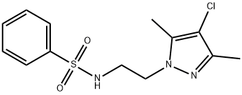 N-[2-(4-chloro-3,5-dimethyl-1H-pyrazol-1-yl)ethyl]benzenesulfonamide|