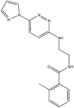 957505-33-8 2-methyl-N-(2-{[6-(1H-pyrazol-1-yl)-3-pyridazinyl]amino}ethyl)benzamide