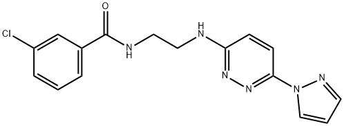 957505-45-2 3-chloro-N-(2-{[6-(1H-pyrazol-1-yl)-3-pyridazinyl]amino}ethyl)benzamide