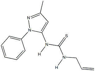 N-allyl-N'-(3-methyl-1-phenyl-1H-pyrazol-5-yl)thiourea Struktur