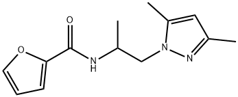 N-[2-(3,5-dimethyl-1H-pyrazol-1-yl)-1-methylethyl]-2-furamide Structure