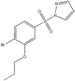 957507-07-2 2-bromo-5-(1H-pyrazol-1-ylsulfonyl)phenyl propyl ether