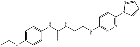 N-(4-ethoxyphenyl)-N'-(2-{[6-(1H-pyrazol-1-yl)-3-pyridazinyl]amino}ethyl)urea Structure