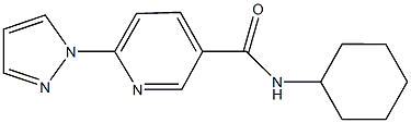 N-cyclohexyl-6-(1H-pyrazol-1-yl)nicotinamide Structure