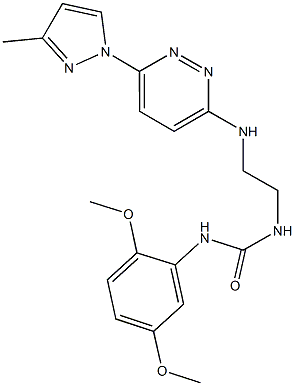 N-(2,5-dimethoxyphenyl)-N'-(2-{[6-(3-methyl-1H-pyrazol-1-yl)-3-pyridazinyl]amino}ethyl)urea Structure