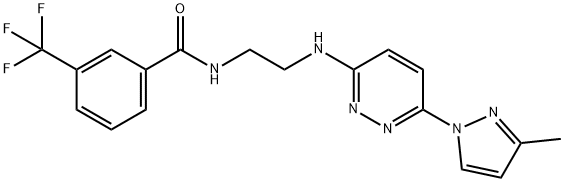 957508-56-4 N-(2-{[6-(3-methyl-1H-pyrazol-1-yl)-3-pyridazinyl]amino}ethyl)-3-(trifluoromethyl)benzamide