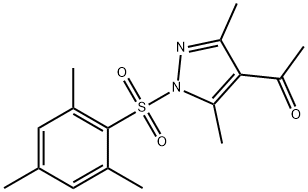 1-[1-(mesitylsulfonyl)-3,5-dimethyl-1H-pyrazol-4-yl]ethanone 结构式