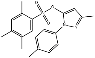 3-methyl-1-(4-methylphenyl)-1H-pyrazol-5-yl 2,4,5-trimethylbenzenesulfonate Structure