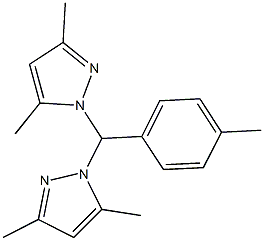 1-[(3,5-dimethyl-1H-pyrazol-1-yl)(4-methylphenyl)methyl]-3,5-dimethyl-1H-pyrazole,957510-64-4,结构式