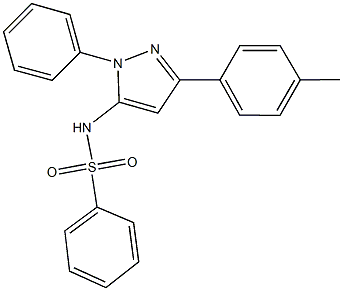 N-[3-(4-methylphenyl)-1-phenyl-1H-pyrazol-5-yl]benzenesulfonamide Structure