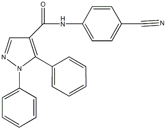 N-(4-cyanophenyl)-1,5-diphenyl-1H-pyrazole-4-carboxamide|