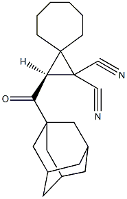 2-(1-adamantylcarbonyl)spiro[2.6]nonane-1,1-dicarbonitrile,957511-61-4,结构式