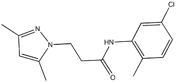 N-(5-chloro-2-methylphenyl)-3-(3,5-dimethyl-1H-pyrazol-1-yl)propanamide Struktur