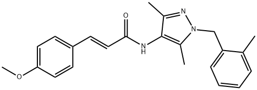 957512-58-2 N-[3,5-dimethyl-1-(2-methylbenzyl)-1H-pyrazol-4-yl]-3-(4-methoxyphenyl)acrylamide