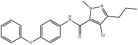 957513-12-1 4-chloro-1-methyl-N-(4-phenoxyphenyl)-3-propyl-1H-pyrazole-5-carboxamide