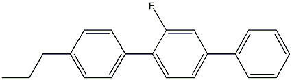 2-fluoro-4'-propyl-1,1':4,1''-triphenyl Struktur