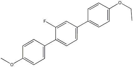 1'-fluoro-1''-ethoxy-1-methoxy-4,2':5',4''-terphenyl 化学構造式