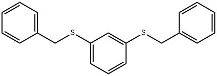 1,3-bis(benzylsulfanyl)benzene 化学構造式