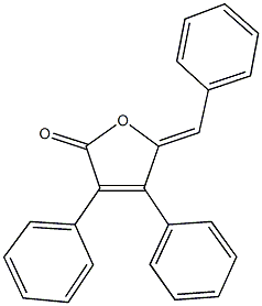 5-benzylidene-3,4-diphenyl-2(5H)-furanone,95811-59-9,结构式