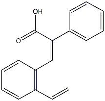2-phenyl-3-(2-vinylphenyl)acrylic acid Struktur