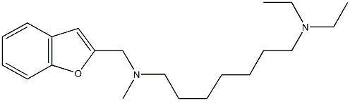 N~1~-(1-benzofuran-2-ylmethyl)-N~7~,N~7~-diethyl-N~1~-methyl-1,7-heptanediamine,96059-07-3,结构式