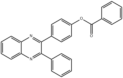 4-(3-phenyl-2-quinoxalinyl)phenyl benzoate,96073-55-1,结构式