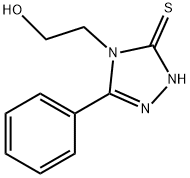 2-(3-phenyl-5-sulfanyl-4H-1,2,4-triazol-4-yl)ethanol Struktur