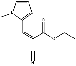 ethyl 2-cyano-3-(1-methyl-1H-pyrrol-2-yl)acrylate Structure
