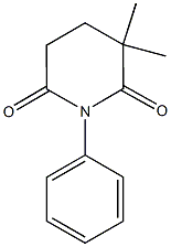 3,3-dimethyl-1-phenyl-2,6-piperidinedione 结构式