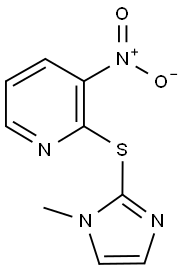 3-nitro-2-[(1-methyl-1H-imidazol-2-yl)sulfanyl]pyridine Structure