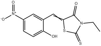3-ethyl-5-{2-hydroxy-5-nitrobenzylidene}-2-thioxo-1,3-thiazolidin-4-one,96811-93-7,结构式
