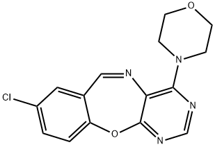 96830-40-9 8-chloro-4-(4-morpholinyl)pyrimido[4,5-b][1,4]benzoxazepine