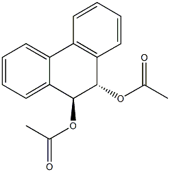 10-(acetyloxy)-9,10-dihydro-9-phenanthrenyl acetate 化学構造式