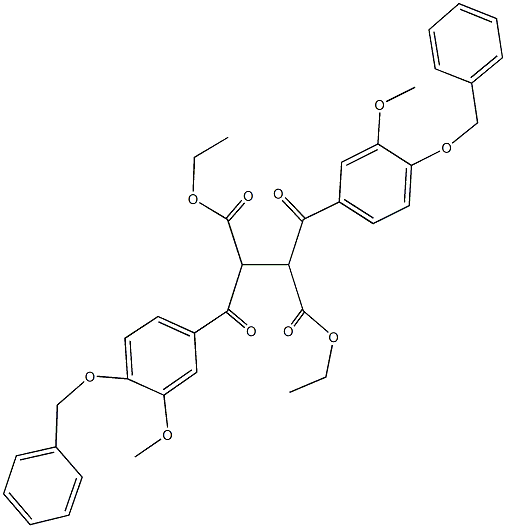 diethyl 2,3-bis[4-(benzyloxy)-3-methoxybenzoyl]succinate,96931-98-5,结构式