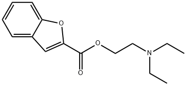 2-(diethylamino)ethyl 1-benzofuran-2-carboxylate 结构式