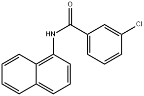 3-chloro-N-(1-naphthyl)benzamide 结构式