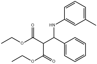 diethyl 2-[phenyl(3-toluidino)methyl]malonate 结构式