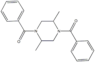 1,4-dibenzoyl-2,5-dimethylpiperazine 结构式