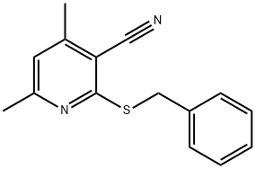 2-(benzylsulfanyl)-4,6-dimethylnicotinonitrile,97248-85-6,结构式
