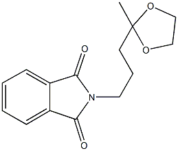 2-[3-(2-methyl-1,3-dioxolan-2-yl)propyl]-1H-isoindole-1,3(2H)-dione 化学構造式