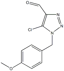 5-chloro-1-(4-methoxybenzyl)-1H-1,2,3-triazole-4-carbaldehyde Structure