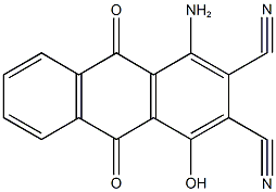 1-amino-4-hydroxy-9,10-dioxo-9,10-dihydro-2,3-anthracenedicarbonitrile|