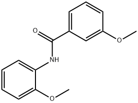 3-methoxy-N-(2-methoxyphenyl)benzamide 化学構造式