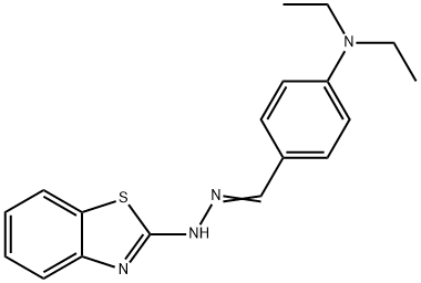 4-(diethylamino)benzaldehyde 1,3-benzothiazol-2-ylhydrazone Structure