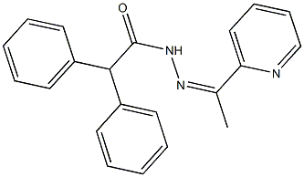 2,2-diphenyl-N'-[1-(2-pyridinyl)ethylidene]acetohydrazide|
