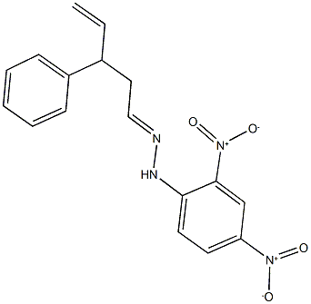 3-phenyl-4-pentenal {2,4-bisnitrophenyl}hydrazone Structure