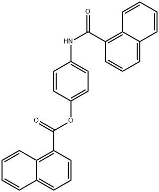 4-(1-naphthoylamino)phenyl 1-naphthoate 结构式